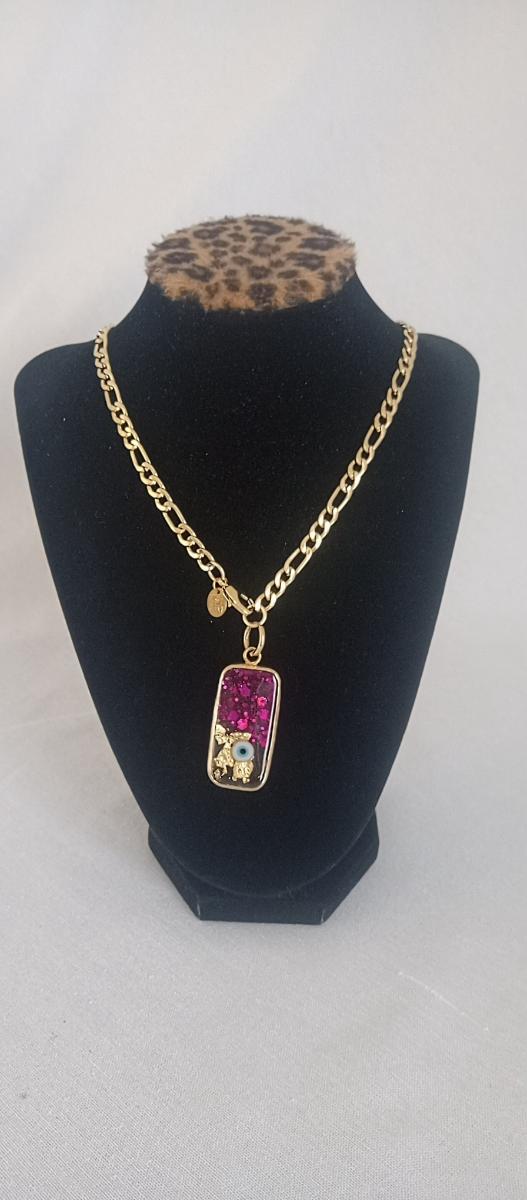 Cadena de ojo rectangular