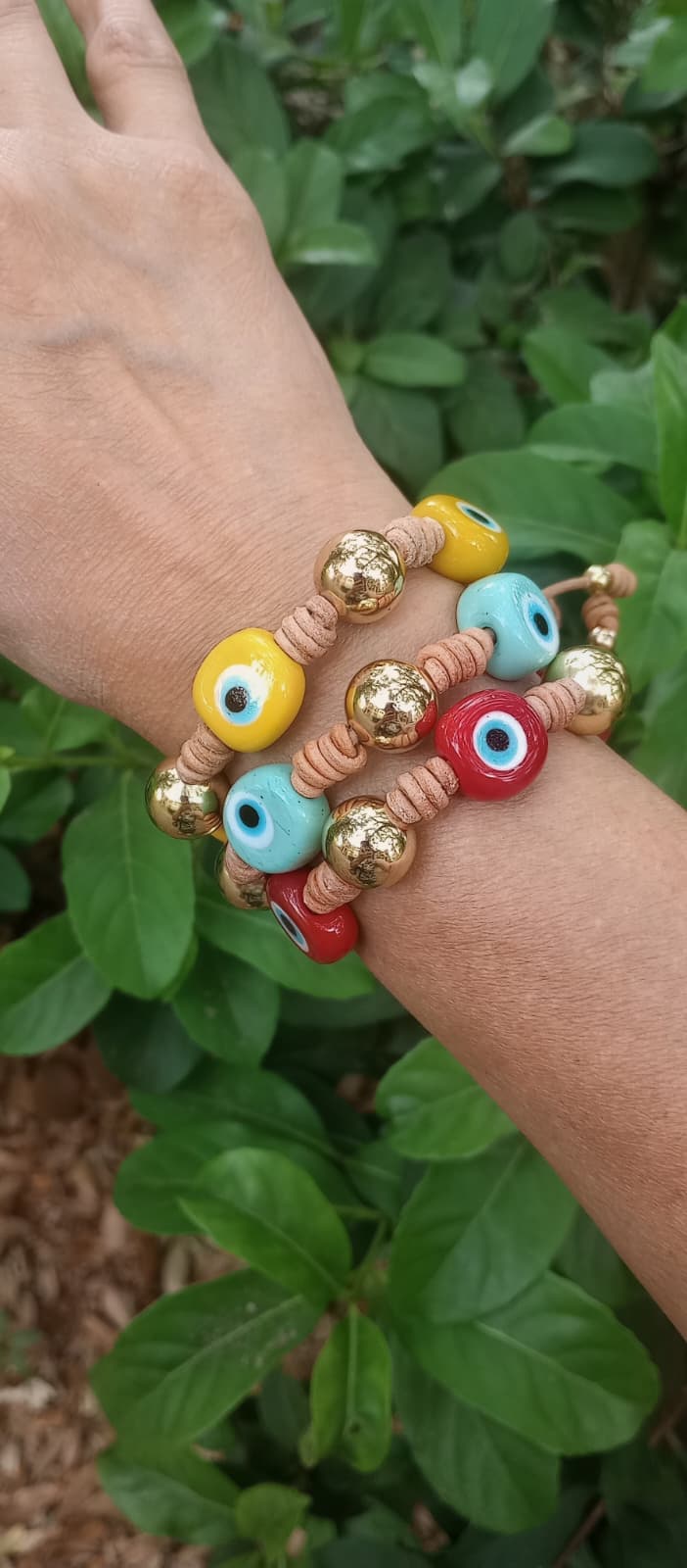 Pulceras de Ojitos Vidrio